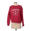 Ocean Drive Clothing Co. Sweatshirt: Burgundy Graphic Tops - Women's Size Small
