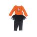 Just One You Made by Carter's Long Sleeve Onesie: Orange Bottoms - Size 9 Month