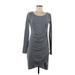 Leith Casual Dress - Sheath: Gray Marled Dresses - Women's Size Medium