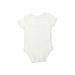 Carter's Short Sleeve Onesie: Gray Marled Bottoms - Size 9 Month