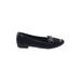 Kate Spade New York Flats: Moccasin Chunky Heel Classic Black Print Shoes - Women's Size 7 - Almond Toe