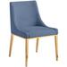 Meridian Furniture USA Blend Dining Chair Upholstered/Fabric in Blue | 33.5 H x 21.5 W x 24 D in | Wayfair 885Navy-C