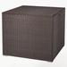 ONFRJFVR 72 Gallons Water Resistant Plastic Deck Box in Brown Plastic | 27.5 H x 27.5 W x 27.5 D in | Wayfair CostBox012