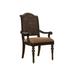 Tommy Bahama Home Kingstown Isla Verde Back Arm Chair Wood/Upholstered/Fabric in Black/Brown | 43 H x 23.75 W x 25.25 D in | Wayfair 01-0619-881-40