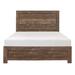 Claudette Low Profile Standard Bed Wood in Brown Laurel Foundry Modern Farmhouse® | 54 H x 56.5 W x 79.5 D in | Wayfair