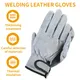 Gants de travail en cuir de vachette gants de soudage degré de chaleur protection de sécurité