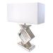 Everly Quinn 27" Height Mirror Rectangle Shade Table Lamp Glass/Plastic in White | 27 H x 20 W x 10 D in | Wayfair 2CBD61F315BF42CD8B1077CB21752850