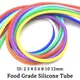 Tuyau en caoutchouc flexible en silicone de qualité alimentaire tuyau à clics souples connecteur