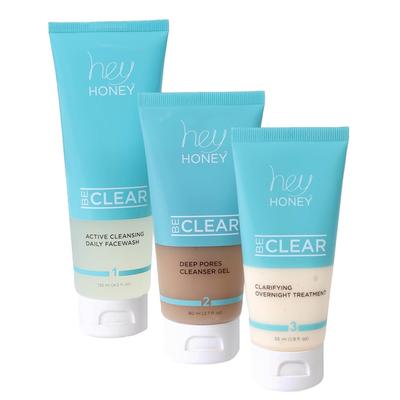 Hey Honey Be Clear: 3-Schritte-Akne-Kontrollroutine Anti-Akne Pflege 260 ml Image