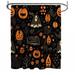 The Holiday Aisle® Judithe Halloween Shower Curtain Polyester | 93 H x 70 W in | Wayfair 9691CE0477014DB7ABD9BBEE0B2FC373