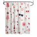 East Urban Home Feminine Shower Curtain - girly Bathroom Decor Polyester | 73 H x 70 W in | Wayfair D4B740E017BA43C5A03087CBAD6DCED3