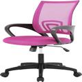 Inbox Zero Ergonomic Office Chair w/ Wheels, Lumbar Support Executive Adjustable Swivel Chair For Adults Upholstered in Black/Gray/Indigo | Wayfair