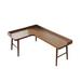 Corrigan Studio® 70.87"Nut-brown L-shape Solid Wood desks Wood in Brown/Green | 29.53 H x 62.99 W x 39.27 D in | Wayfair
