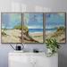Highland Dunes Dunes II Framed On Canvas 3 Pieces Print Canvas in Blue/Green | 24 H x 48 W x 2 D in | Wayfair FDFAEFA897C841A4AD26FDE3AFA91542