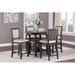 Red Barrel Studio® Martijke Rectangular 42" L x 42" W Dining Set Wood in Black | 36 H x 42 W x 42 D in | Wayfair EF38C50AD47F4794AA1364228C2F4317