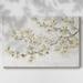 Red Barrel Studio® Neutral Cherry Blossom Composition I On Canvas Print Metal in Black/Red/White | 32 H x 48 W x 1.5 D in | Wayfair