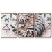 Dakota Fields Little Sleepy Head II 3 Pieces Canvas in Gray/Pink/White | 24 H x 48 W x 2 D in | Wayfair 7FF5A0ECD29442E0BD3C3AE46D75E3DC