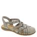 Clarks Elizabelle Sea - Womens 10 Pewter Sandal Medium