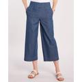 Blair Women's DenimLite Cropped Mid-Rise Flare Pants - Denim - 16P - Petite