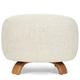 Pouf PLATON - Pouf, Tweed in Miami Beige & Eschenholz