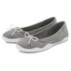 Ballerina LASCANA, Damen, Gr. 41, grau (hellgrau), Obermaterial: 100% Textilmaterial. Futter: 100% Textilmaterial. Decksohle: 100% Textilmaterial. Laufsohle: 100% Synthetik, unifarben, casual, Schuhe, leichter...