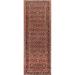 All-Over Geometric Hamedan Persian Runner Rug Handmade Wool Carpet - 2'8" x 9'9"