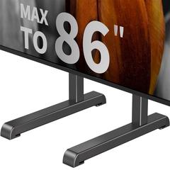 Universal Table Top TV Stand Base Replacement for Most 24 to 86 Inch LCD LED TVs, 7 Height Adjustable TV Legs