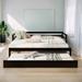 Space-saving Pine Wood Extendable Bed with Headboard and Footboard, Twin or Double Twin Size Daybed With Trundle, Espresso