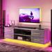 BELLEZE Corrigan 66" TV Stand with Music Sync LED Lights