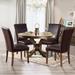 Upholstered Parsons Dining Chairs Set of 2/4/6, Fabric Dining Room Kitchen Side Chair with Nailhead Trim and Wood Legs