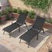 Pellebant 2/4PCS Outdoor Adjustable Patio Chaise Lounge Chairs
