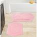 Waterford Collection 100% Cotton Bath Carpet Non-Slip 2 Piece Bath Carpet set, Bathroom Rug- 17"x24", Bath Rug- 21"x34"