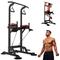 Multifunction Power Tower Dip Bar Station Strength Training Tower Pull Up Bar Stand for Home Gym