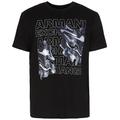 Armani Exchange Men's Regular Fit Large Logo Graphic Tee T-Shirt, Black, Klein