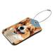 Corgis Pet Animals Pattern 2 PCS Luggage Tags Suitcases PU Leather Travel Bag & Baggage ID Label Tags Travel Essentials