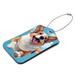 Corgis Pet Animals Pattern 2 PCS Luggage Tags Suitcases PU Leather Travel Bag & Baggage ID Label Tags Travel Essentials