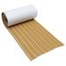 NUOLUX 1 Roll EVA Foams Faux Teak Boat Flooring Self-Adhesive Teak Floor Decking Sheet