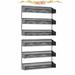 Auledio 2 Pieces 3 Layers Storage Shelf for Kitchen-Black