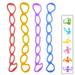 Wliqien 7 Holes Elastic Silicone Fitness Pilates Exercise Yoga Resistance Band Rope