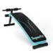 Folding Weight Bench Adjustable Sit up Board Workout Slant Bench Blue