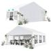 Soonbuy Party Tent 20 x 20 FT Outdoor Wedding Canopy Tents for Parties with Removable Sidewalls & 3 Storage Bags Waterproof Gazebo Shelter White