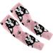 FREEAMG Women UV Sun Protection Arm Sleeves Cooling Sleeves Arm Cover Shield Men Cycling Running Bulldog Grunge Pink