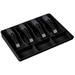 Pyramidti Cash Insert Tray 4 Bills and 3 Coins Cashier Drawer Cash Collection Box Insert Tray for Market Bank Home (Black)