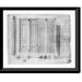 Historic Framed Print [House (Decatur House ) for Commodore Stephen Decatur 748 Jackson Place N.W. Washington D.C. Sliding door elevation and pilaster capital] 17-7/8 x 21-7/8