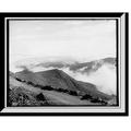 Historic Framed Print East from the summit of Mt. Washington above the clouds White Mountains 17-7/8 x 21-7/8