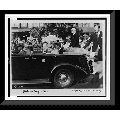 Historic Framed Print King George VI and Queen Elizabeth on their visit to U.S. 1939.photo by Oliver C. Murray. 17-7/8 x 21-7/8