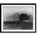 Historic Framed Print Landing crew of 300 sailors going from hangar at Lakehurst N.J. to land the ZR-3 dirigible 17-7/8 x 21-7/8