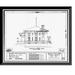 Historic Framed Print Santa Rosa Post Office & Federal Building 401 Fifth Street (moved to Seventh Street) Santa Rosa Sonoma County CA - 11 17-7/8 x 21-7/8