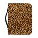 NETILGEN Faux Leather BiBle Bags for Women Large & Gold Leopard Print Large Capacity Bible Cover Case for Women PU Leather Medium Multi-Functional Zippering BiBle Case for Girls -L