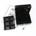 Money Box Anti-theft Portable Cash Box Durable Money Holder Household Cashier Storage Case With 2pcs Keys (Black Size XS)